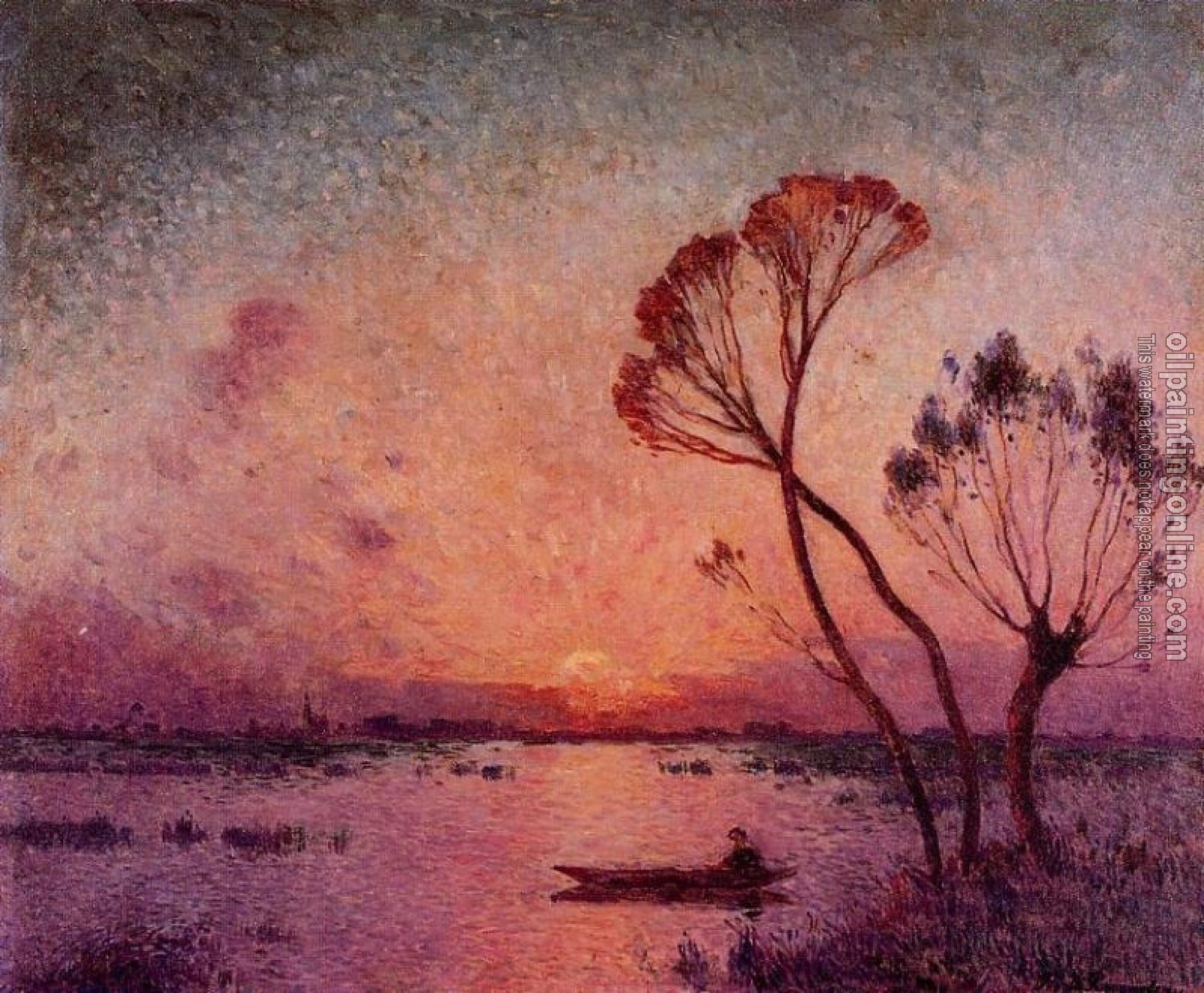 Ferdinand Loyen Du Puigaudeau - Sunset in Briere